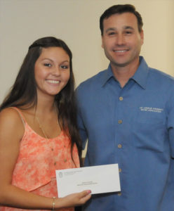 Rick Godinez and Scholarship Winner, Jessica Urquiza
