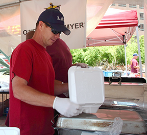 The law firm of O'Melveny & Myers at the Hope for Firefighters food festival