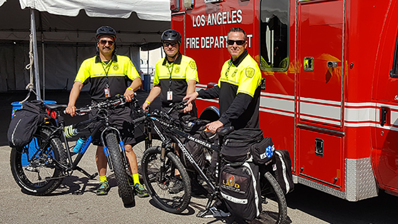 LAFD Bike Medics team