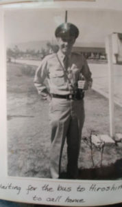 Theodore “Bud” Nelson in his uniform in World War II.