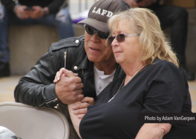 2019 LAFD Fire Hogs Memorial Ride Ceremony Widow Valerie Lawrence