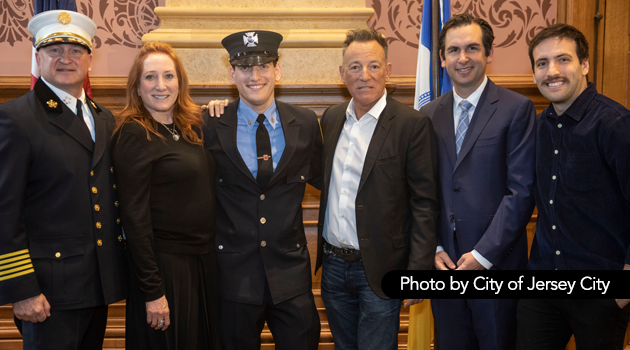 Sam Springsteen Jersey City Firefighter Graduation