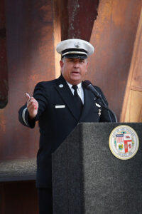 Steve Ruda receives the 2006 LAFD Firefighter of the Year award and the Medal of Valor for his fire service core values