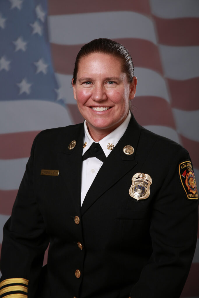 Los Angeles City Fire Department Fire Chief Kristin Crowley